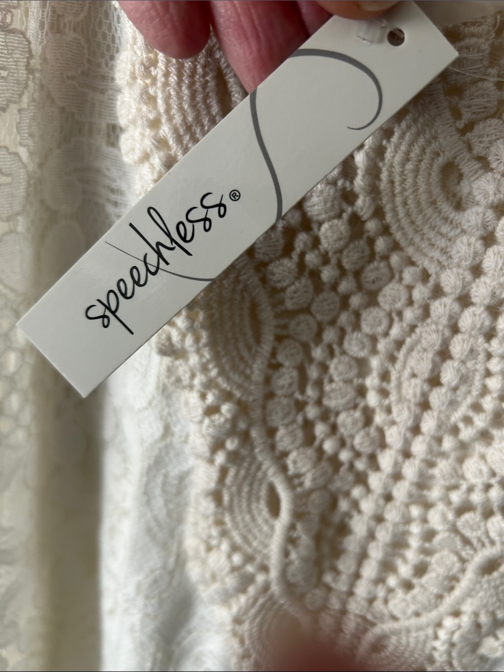NwT cream mini dress - Picture 4 of 4